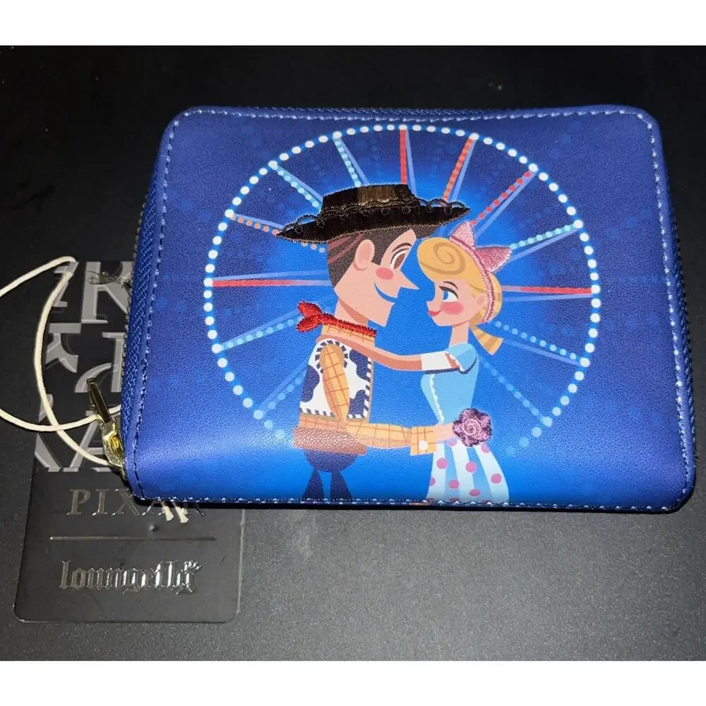 Loungefly Disney Pixar Toy Story Woody Bo Peep Ferris Wheel Zip Wallet NWT